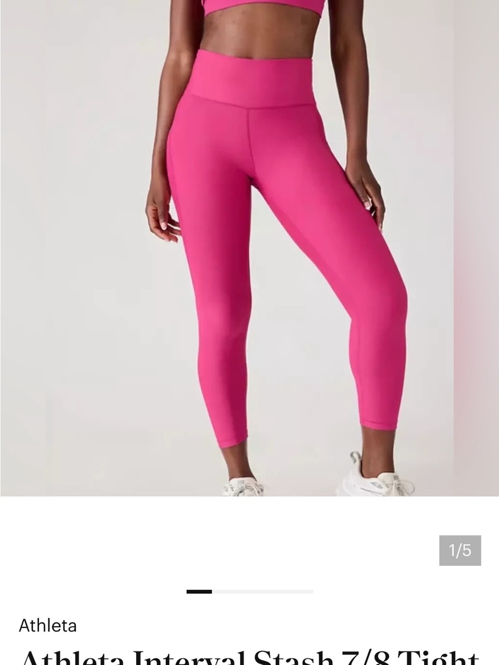 Athleta Hot Pink Leggings M